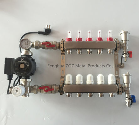 Stainless Mixing Manifold for Floor and Under Floor Heating System