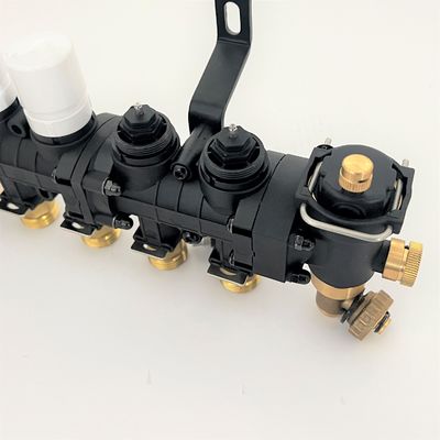 Radiant Floor Heat Manifolds, EP Radiant Heat Manifold,Nylon Manifold with flow meter with bracket for Radiant heating