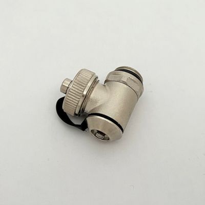 Heating Manifold End Cap Drain Valve , Manifolds End Cap with Vent & Drain Valve
