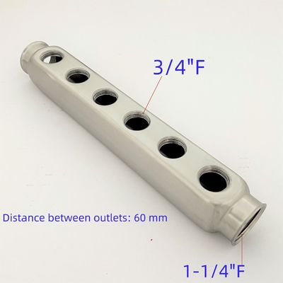 ZZ18006 Stainless Steel 304 Water Heating Distribution Manifold ,