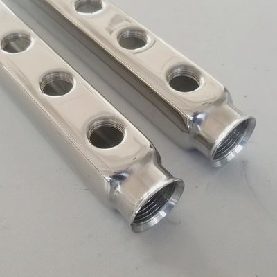 Polished Stainless Steel Floor Heating Bar Manifold
