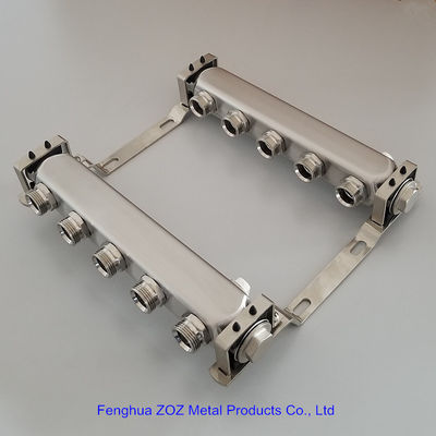 5 port stainless steel Radiator Manifolds ,NOX-manifolds for radiator heating