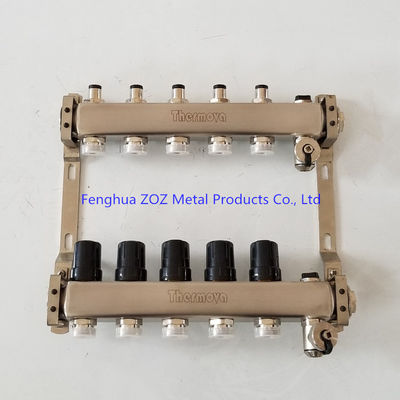 ZZ18056 Stainless Steel Underfloor Heating Manifold with Adjust Valves