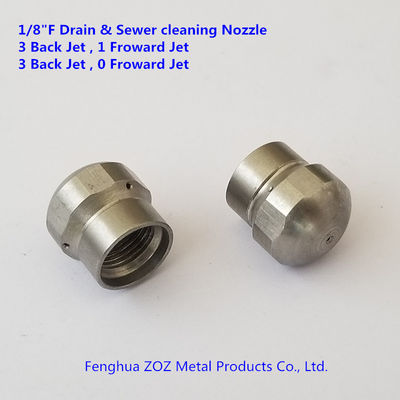 1/8" Drain sewer jetting cleaning nozzles  , sewer pipe cleaning nozzle
