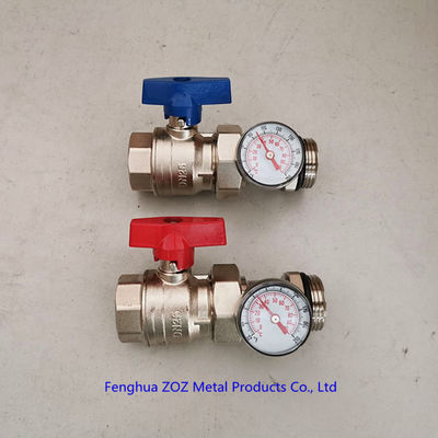 Stainless Steel Radiant Floor Heating Manifold with 1/2" PEX compression fittings